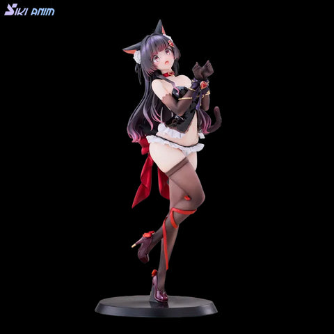 Original - Shibare Neko Rufuna-chan - 1/7 - with Tapestry (Siki Anim)