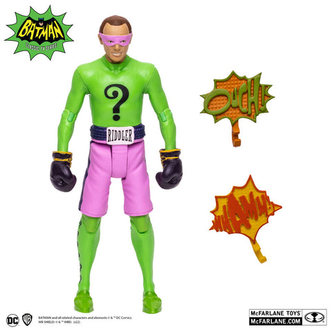 DC Comics DC Retro 6 Inch Action Figure #09 Riddler (Boxing) Batman 1966 TV Series