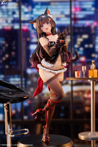 Original - Shibare Neko Rufuna-chan - 1/7 - with Tapestry (Siki Anim)