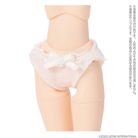 Picco Neemo Wear 1/12 Ribbon Lace Panties set White x White, White x Mint Green (DOLL ACCESSORY)
