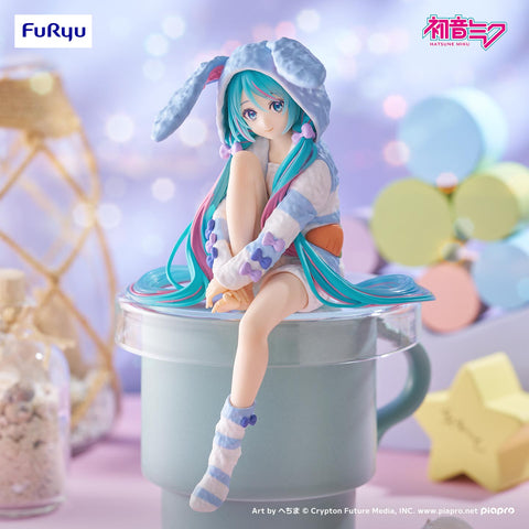 Piapro Characters - Hatsune Miku - Noodle Stopper Figure - Usamimi Pajama, Blue Ver. (FuRyu)