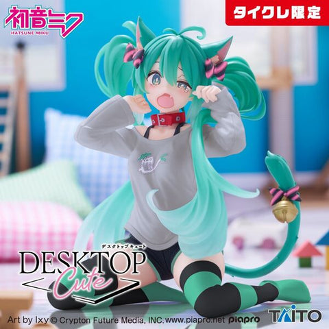 Vocaloid - Hatsune Miku - Desktop Cute - Nekomimi T-Shirt ver., Taito Online Crane Limited (Taito)