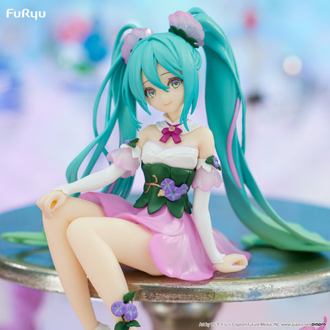 Piapro Characters - Hatsune Miku - Flower Fairy - Noodle Stopper Figure - Asagao, Pink ver. (FuRyu)