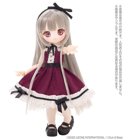 Picco Neemo Wear 1/12 Rosalind One-piece Dress set Raspberry (DOLL ACCESSORY)