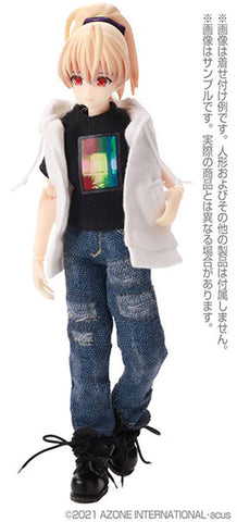 Picco Neemo Wear 1/12 Graphic T-shirt Black x Rainbow (DOLL ACCESSORY)