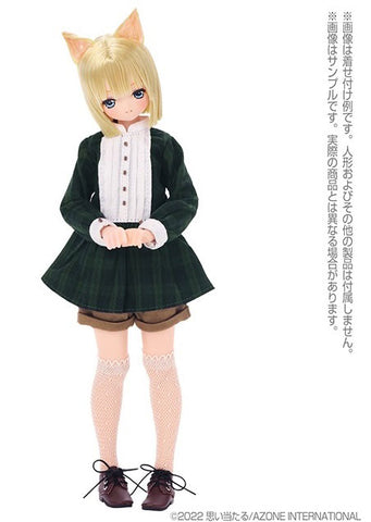 1/6 Pure Neemo Wear PNS Dot Tulle Knee-high Socks B set Black, Ivory (DOLL ACCESSORY)