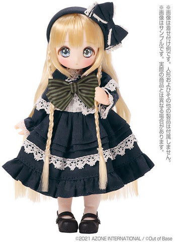 Picco Neemo Wear 1/12 Picco P Rosetta One-piece Dress set Navy (DOLL ACCESSORY)