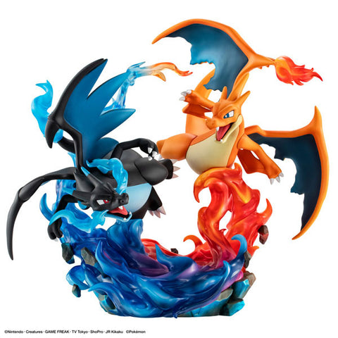 Pocket Monsters - Lizardon - G.E.M. - G.E.M. EX - Mega Lizardon X & Mega Lizardon Y (MegaHouse)