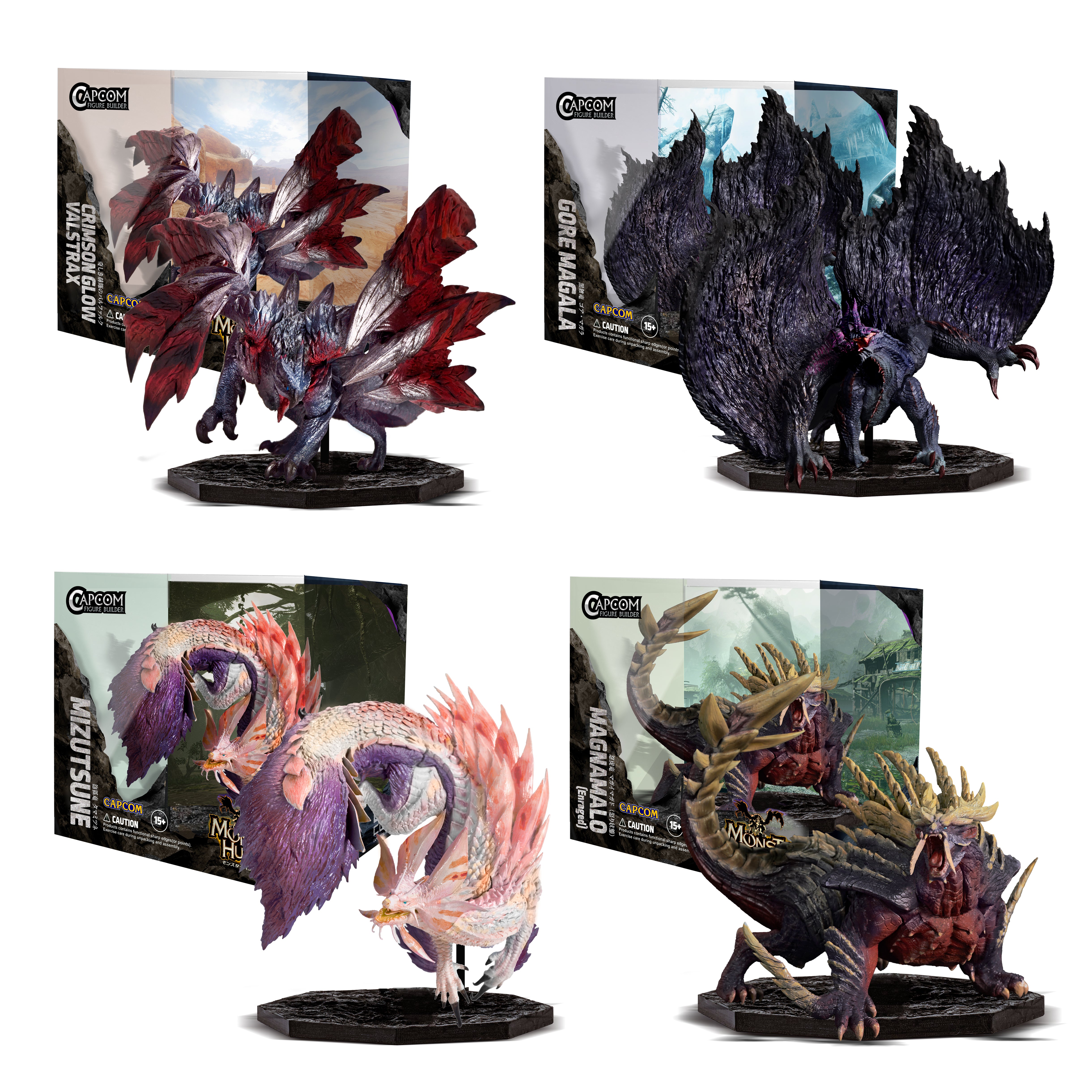 CAPCOM FIGURE BUILDER CUBE - MONSTER HUNTER - Set of 4 (Capcom