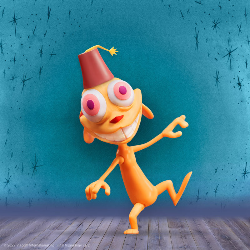 Super7 Ren & Stimpy – Statuetta Deluxe Ren Hoek 18 Cm (7") Altamente Articolata, Teste E Mani Intercambiabili, Accessori, Collezionismo Retrò