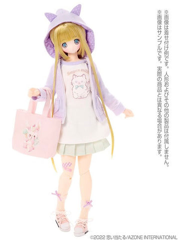 1/6 Pure Neemo Wear PNS Dot Tulle Ribbon Socks C set Pink, Lavender (DOLL ACCESSORY)