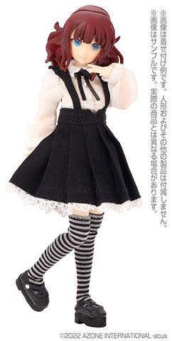 Picco Neemo Wear 1/12 Sheer Jumper Skirt set Black x White (DOLL ACCESSORY)