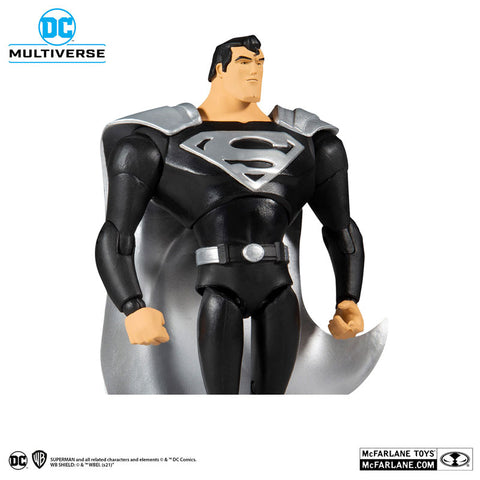 "DC Comics" DC Multiverse 7 Inch Action Figure #118 Superman (Black Suit)