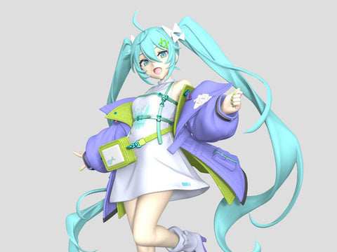 Vocaloid - Hatsune Miku - Hatsune Miku Fashion Figure - Sporty (Taito)