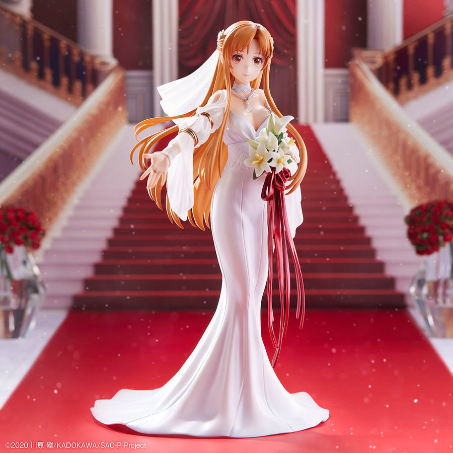 white christmas dresses Asuna Wedding Ver. Sword Art Online 1/7 Scale Figure