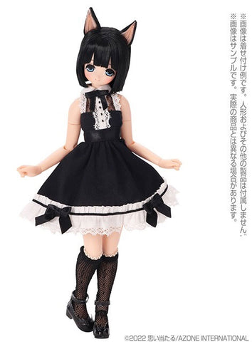 1/6 Pure Neemo Wear PNS Rosalind One-piece Dress set Black (DOLL ACCESSORY)