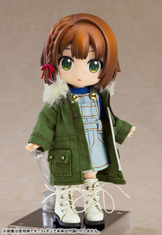 Nendoroid Doll Warm Clothing Set: Boots & Mod Coat (Khaki Green)