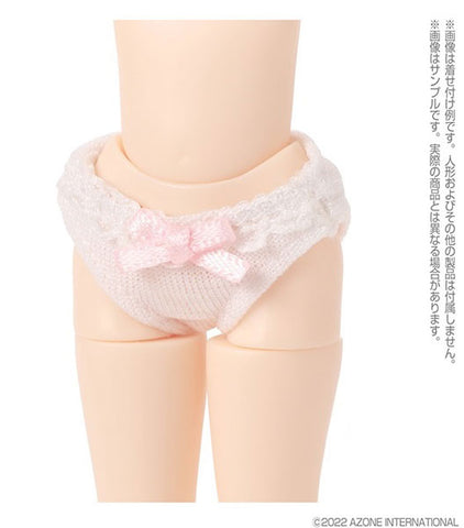 Picco Neemo Wear 1/12 Ribbon Lace Panties set Pink x White, Pink x Pink (DOLL ACCESSORY)