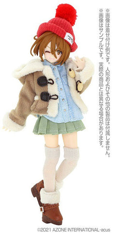 Picco Neemo Wear 1/12 Snotty Cat Pleated Skirt Leaf Green (DOLL ACCESSORY)