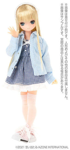 Picco Neemo Wear 1/12 Angelic Sigh Casual Dress Shirt Saxe Blue (DOLL ACCESSORY)