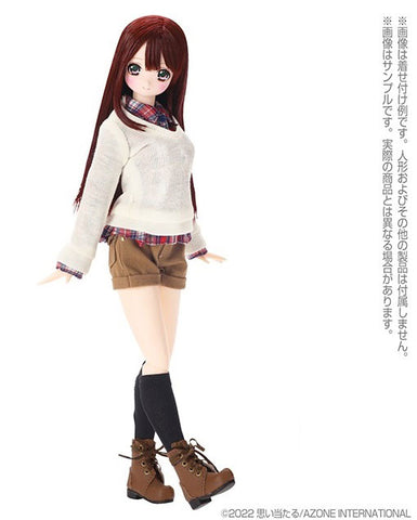 1/6 Pure Neemo Wear PNM Natural V-neck Sweater White (DOLL ACCESSORY)