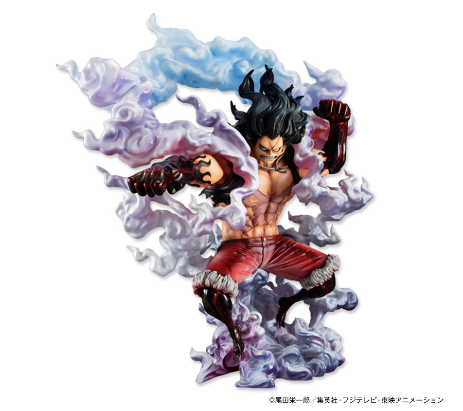 MegaHouse One Piece Portrait of Pirates SA-Maximum Monkey D. Luffy Gear 4th  Snakeman Action Figure Multi