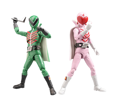 Himitsu Sentai Gorenger - Midorenger - Momorenger (Evolution Toy)