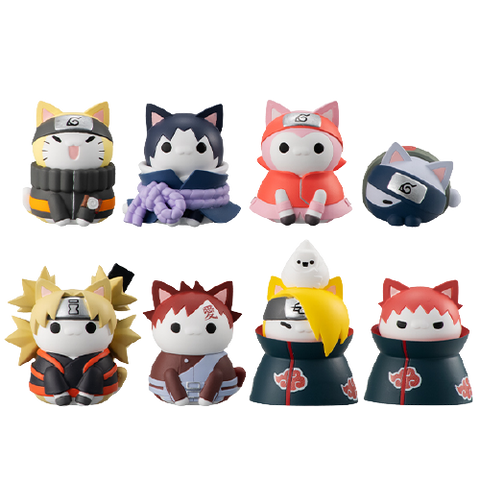 Naruto Shippuuden - Nyaruto! Naruto Shipuuden Kessen! "Akatsuki"-sen Totsunyuu-hen - Full set (MegaHouse)