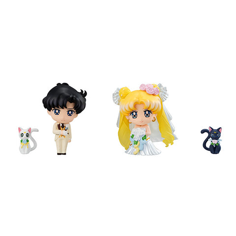 Bishoujo Senshi Sailor Moon - Artemis - Chiba Mamoru - Luna - Tsukino Usagi - Petit Chara Happy Wedding - Petit! Chara Series