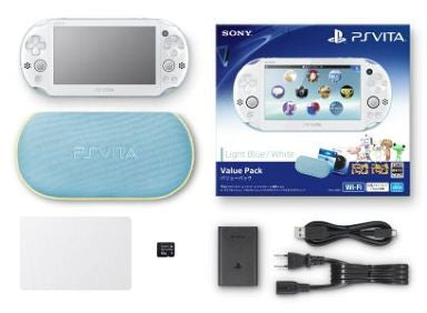 PlayStation Vita Value Pack Lightblue White (PCH-2000) - Solaris Japan