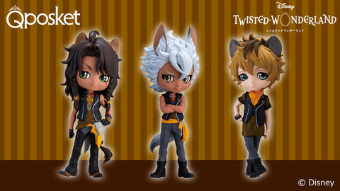 Twisted Wonderland - Leona Kingscholar - Jack Howl - Ruggie Bucchi - Disney Twisted Wonderland Q Posket Petit vol.3 - Set of 3 Figures (Bandai Spirits)