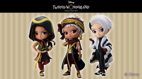 Twisted Wonderland - Kalim Al-Asim - Jamil Viper - Divus Crewel - Disney Twisted Wonderland Q Posket Petit vol.5 - Set of 3 Figures (Bandai Spirits)