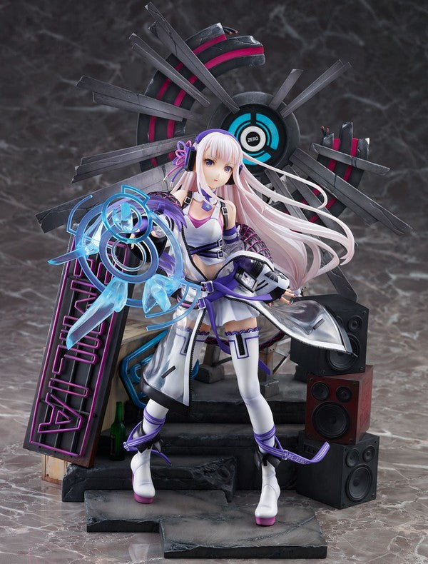 Re:Zero kara Hajimeru Isekai Seikatsu - Emilia - Shibuya Scramble Figure -  1/7 - Neon City Ver. (Alpha Satellite, eStream)