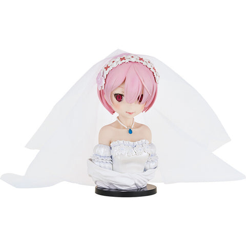 Re:Zero kara Hajimeru Isekai Seikatsu - Ram - ArtScale - Bust - Ichiban Kuji Re:Zero kara Hajimeru Isekai Seikatsu ~Hello Ama Happy Life!~ - Wedding Ver. - Last One Prize (Bandai Spirits)