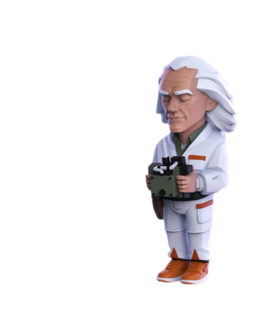 Back To The Future - Dr. Emmett Brown - Vinyl Art Statue (Mighty Jaxx)