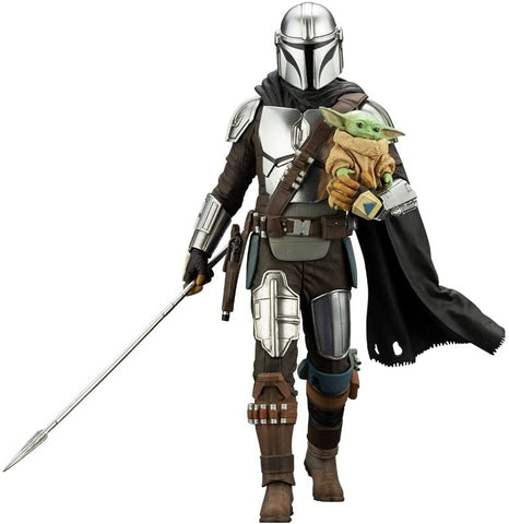 ARTFX+ Mandalorian - Mandalorian & Grogu with Beskar Spear - 1/10 (Kotobukiya)