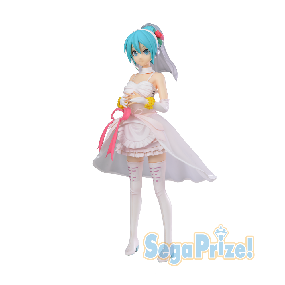 Sega Hatsune Miku Project DIVA Arcade Future Tone Super Premium Figure White Dress (23 cm)