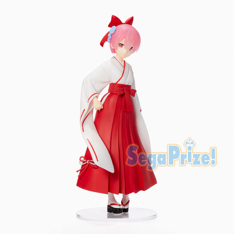 Re:Zero kara Hajimeru Isekai Seikatsu - Ram - SPM Figure - -Miko- Style (SEGA)