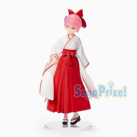 Re:Zero kara Hajimeru Isekai Seikatsu - Ram - SPM Figure - -Miko- Style (SEGA)