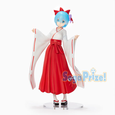 Re:Zero kara Hajimeru Isekai Seikatsu - Rem - SPM Figure - Miko Style (SEGA)
