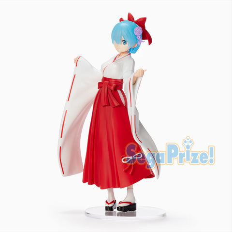 Re:Zero kara Hajimeru Isekai Seikatsu - Rem - SPM Figure - Miko Style (SEGA)