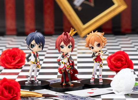 Twisted Wonderland - Riddle Rosehearts - Deuce Spade - Ace Trappola - Disney Twisted Wonderland Q Posket Petit vol.1 - Set of 3 Figures (Bandai Spirits)