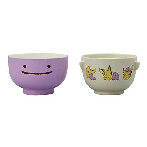 Pokemon - Pocket Monsters - Pokemon Center - Metamon Pikachu - Soup Bowl + Rice Bowl Set