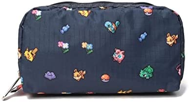 Pokémon - Rectangular Cosmetic Bag - Pokemon and Flowers (Pokémon Center, LeSportsac)