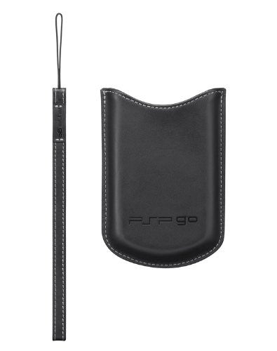 PSP go 本革ケース ストラップ セット SCZM-92086 レザーポーチ PSP PlayStation Go Leather Pouch & Strap (Black) - Solaris Japan