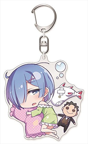 Re:Zero kara Hajimeru Isekai Seikatsu - Rem - Natsuki Subaru - Acrylic Keychain - Oyasumi