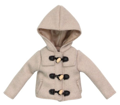 Pureneemo Original Costume - PureNeemo S Size Costume - Doll Clothes - Short Duffel Coat - 1/6 - Light Beige (Azone)
