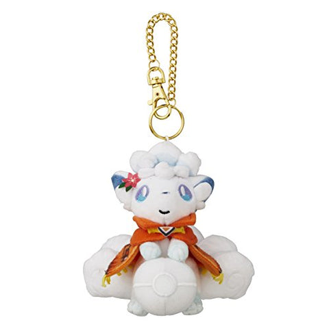 Pocket Monsters Sun & Moon - Rokon - Pokécen Plush - Alola Form, Snow Festival - Keychain