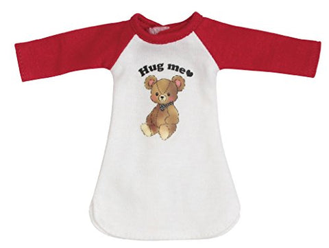 Doll Clothes - Pureneemo Original Costume - PureNeemo S Size Costume - Animal Raglan Dress - 1/6 - Red x White (Azone)