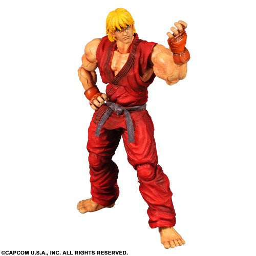 【中古】 SUPER STREET FIGHTER IV ARCADE EDITION PLAY ARTS改 ケン (PVC塗装済みアクションフィギュア) Super Street Fighter IV: Arcade Edition - Ken Masters - Play Arts